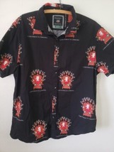 Denim &amp; Flower Ricky Singh Shirt Adult XL Christmas Is Coming GoT Santa Throne - £19.55 GBP
