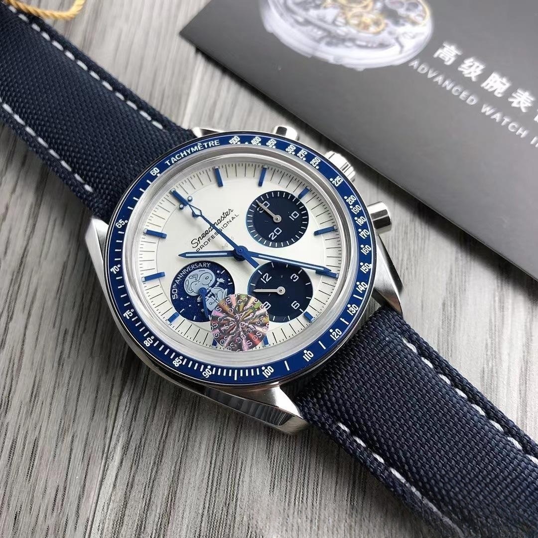 Os Snoopy Speedmaster Watch Automatic Mechanical Quartz Men's Watch Multifuncti