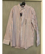 CHAPS Classic Fit Oxford Long Sleeve striped shirt Men&#39;s size L Ships N 24h - $723.88 MXN