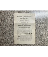 PASTEUR LABORATORIES OF AMERICA 1910–20s DOCUMENT- BLACKLEG VACCINE VIRUS - €33,97 EUR
