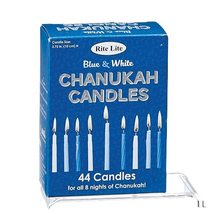 Rite Lite Chanukah Candles - Blue/White - £4.15 GBP