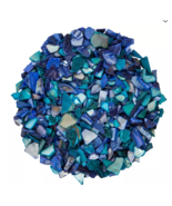 Blue Seashell Chips Mosaic Tiles 1 lb Bag Crafts New - $118.41 MXN