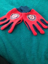 Washington Nationals mens red &amp; navy gloves  - $19.99