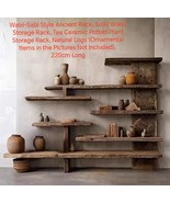 Wabi-Sabi Style Ancient Solid Wood Tea Ceramic Potted Plant Storage Rack - €3.337,93 EUR