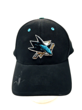Vtg Embroidered 3D San Jose Sharks &#39;47 Black Fitted Hat Size L/XL Hockey... - $37.99