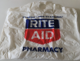 Vintage Large Rite Aid pharmacy store plastic bag movie photo prop - £15.60 GBP