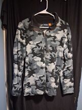 The Children&#39;s Place Quarter Zip Fleece Pullover Grey/Camo XXL/16  UNISEX - $185.08 MXN