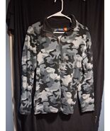 The Children&#39;s Place Quarter Zip Fleece Pullover Grey/Camo XXL/16  UNISEX - $184.02 MXN