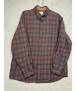 L.L Bean Wool Plaid Flannel Shirt Button Up Long Sleeve Mens L Classic  - £26.31 GBP