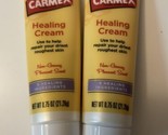 Carmex Healing Cream Healing Ingredients . 75  Oz Travel Size 2 Pack - £20.84 GBP
