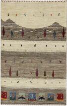Persian Gabbeh Loribaft Nature 4'0" x 2'7" Rug - $1,600.00