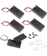 (Pack of 5 9V Battery Holder, 9 Volt Battery Holder with Switch, 9V Batt... - $14.36 CAD