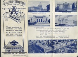 1939 New York  San Francisco World&#39;s Fair B &amp; O Railroad Gray Line Bus P... - £15.62 GBP