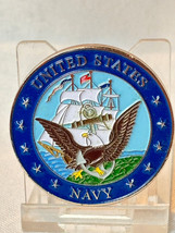 United States Navy Challenge Coin Eagle Ship Anchor Honor Courage Commit... - £23.70 GBP