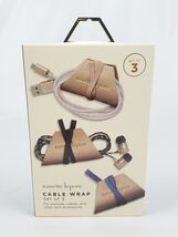 NANETTE LEPORE Luxury Cable Wrap Home Tech Accessories Organize  Metalli... - $13.43
