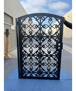 Metal Gate, Modern Metal Gate, Custom Art Pedestrian Walk Thru Entry Steel_36x60 - $1,199.00