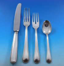 Old Italian by Buccellati Italy Sterling Silver Flatware 8 Set 32 pcs Di... - £4,472.39 GBP