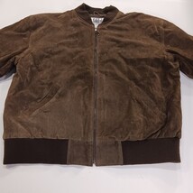 City Streets RN#93677 Men's Brown Full Zip Genuine Leather Jacket Pocket Size XL image 14