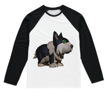 Black Dog Sublimation Baseball Long Sleeve T-Shirt - £19.90 GBP