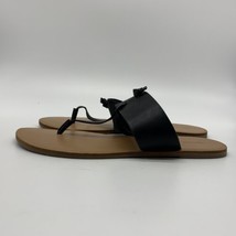 Forever 21 Women&#39;s Black Slide Thong Sandals Size 8 - £11.92 GBP