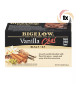 1x Box Bigelow Vanilla Chai Flavor Black Tea | 20 Pouches Per Box | 1.64oz - £8.61 GBP