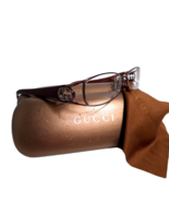 Gucci Eyeglasses Frame Iogo crystals GG 2811 Wine red Full Rim women cas... - $2,660.96 MXN