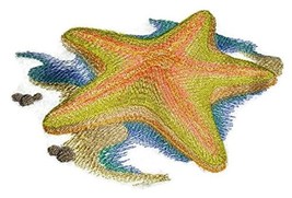 Nature&#39;s Bounty Beautiful Custom Fish Portraits[ Starfish Shore ] Embroidered Ir - £15.42 GBP