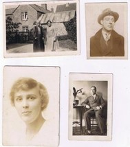 Vintage Photos (4) Portraits &amp; Stone House - £1.71 GBP