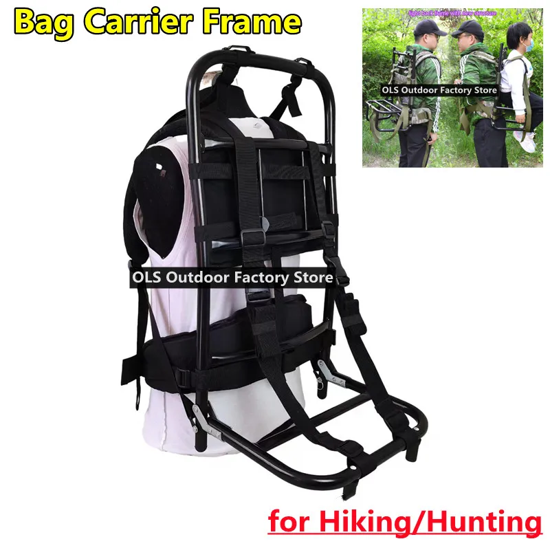 Heavy Carrying Backpack Frame Portable Foldable Outdoor Hiking Camping H... - £85.13 GBP+