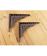 2 Antique Style Shelf Brace Wall Bracket Cast Iron Brackets SMALL 5 x 4 ... - $330.99 MXN