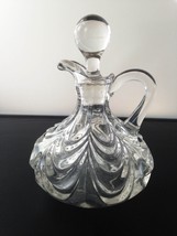 HEAVY DRAPE  FOSTORIA No 1300 Cruet w Orig Stopper Clear EAPG 1904 - £22.53 GBP