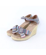 Toms Shoes Womens Size 8.5 Sienna Wedge Strappy Sandals Heels Multi-Colo... - $67.80 CAD