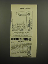 1955 Durkee&#39;s Famous Sauce Ad - cartoon by George Price - He just hovers  - £14.72 GBP