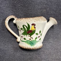 VINTAGE Rooster Ceramic wall pocket WATER CAN 3.5” Tall - £4.65 GBP