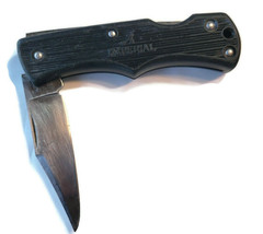 Vintage Imperial Ireland Pocket Knife Stainless 1 Blade Black Handle - £30.62 GBP