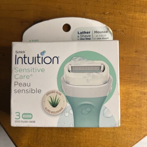 SCHICK INTUITION 3 PACK CARTRIDGE REFILLS SENSITIVE CARE (ALOE &amp; VITAMIN E) - $7.72
