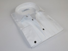 Mens CEREMONIA Tuxedo Formal Shirt 100% Cotton Turkey Slim Fit #stn 13 A... - £32.98 GBP