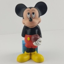 Disney Mickey Mouse Vintage Figure 7.5" with Apple and School Books