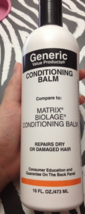 Generic Value Products Conditioning Balm Deeply Moisturizes Dry Damaged ... - $18.36