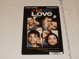 A Lot Like Love Ashton Kutcher RARE MOVIE mini POSTER collector card 8 x 5.5 in - £5.27 GBP