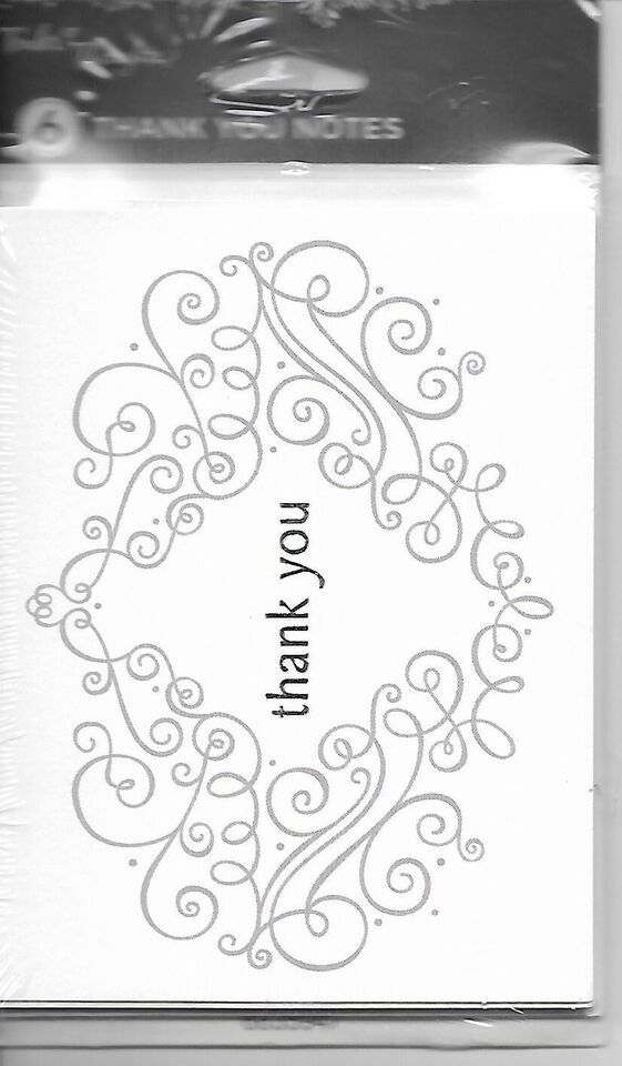 Tender Thoughts THANK YOU NOTES - Set of 6 with Envelopes - $2.65