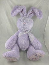 HugFun Purple Rabbit Plush 19 Inch Midwood Brands Flowers Lavender Stuffed - £10.05 GBP