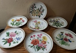 7 Vintage Lot Bing And Grondahl Country Garden Flower Calendar Plates De... - £119.89 GBP
