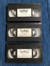 Pokemon Vintage VHS Tape Lot Jhoto Adventures The Great Race Pikachu Par... - £3.93 GBP