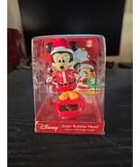 2016 Disney Mickey with Santa Hat Solar Bobble Head Christmas NEW Ruz - $19.55 CAD