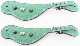 Horse Western Riding Cowboy Boots Leather Spur Straps Tack  7444 - $24.74