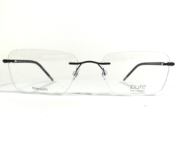 Marchon Airlock HOMAGE 203 001 Eyeglasses Frames Black Rectangular 55-18-140 - £74.59 GBP