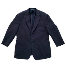 Billy Reid Black Cotton Sports Blazer Jacket Mens Size 46R Unstructured Italy - $110.00