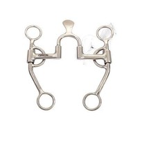 Horse Bit 5” Mouth 6-3/4” Cheeks Western Shank Correction Copper Inlays ... - £42.73 GBP