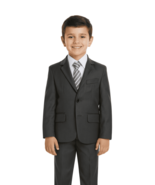 Boys Charcoal Grey Slim Suit (Scholar) - $1,308.45 MXN+